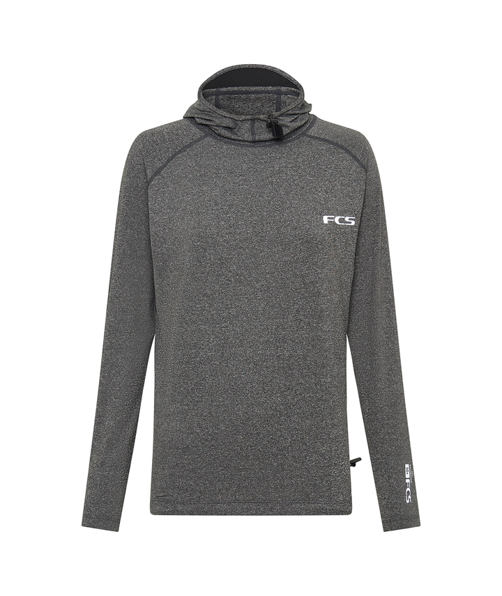 FCS Essential Hooded Long Sleeve Rash Vest